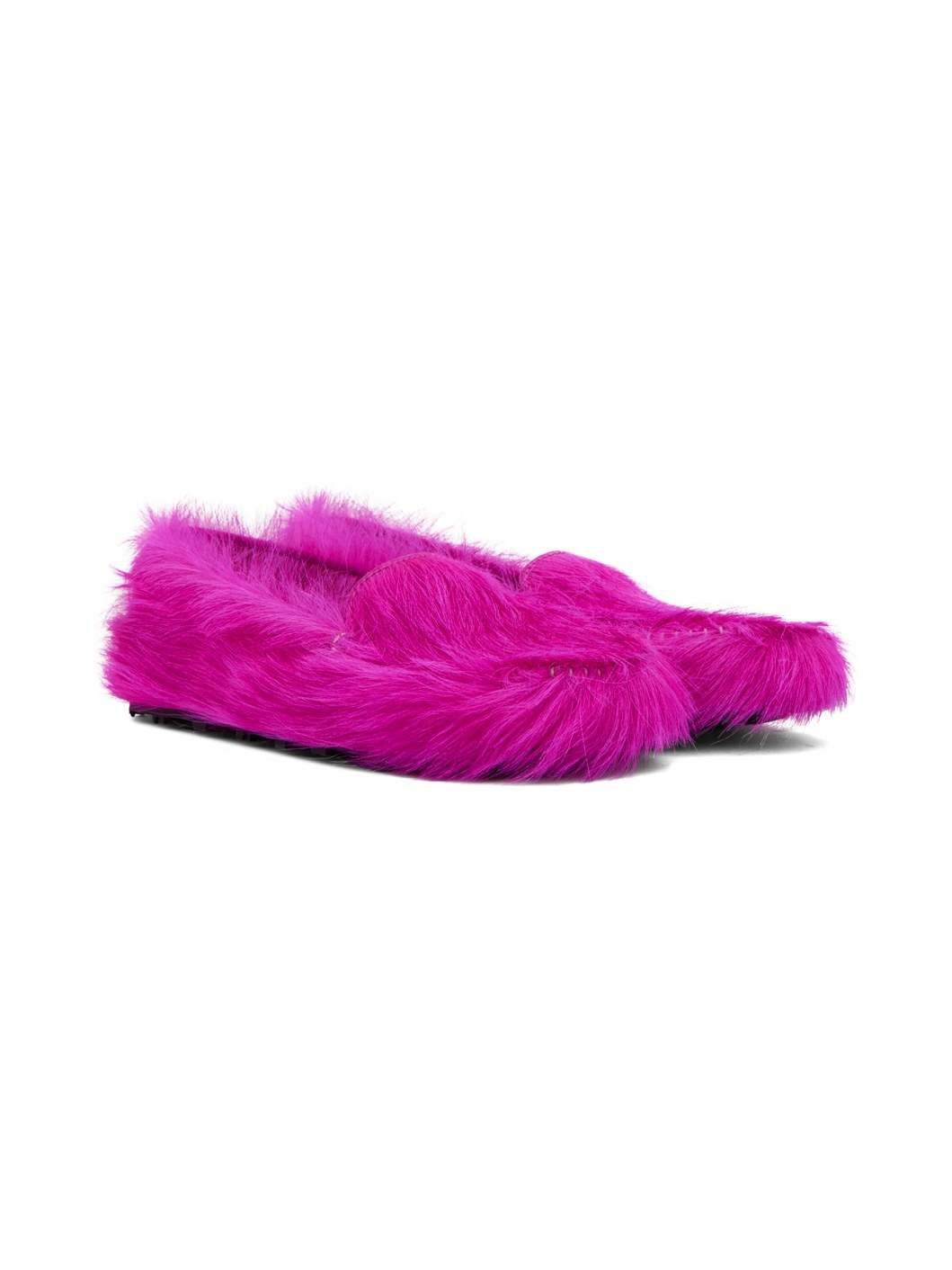 Pink Calf-Hair Moc Loafers - 4