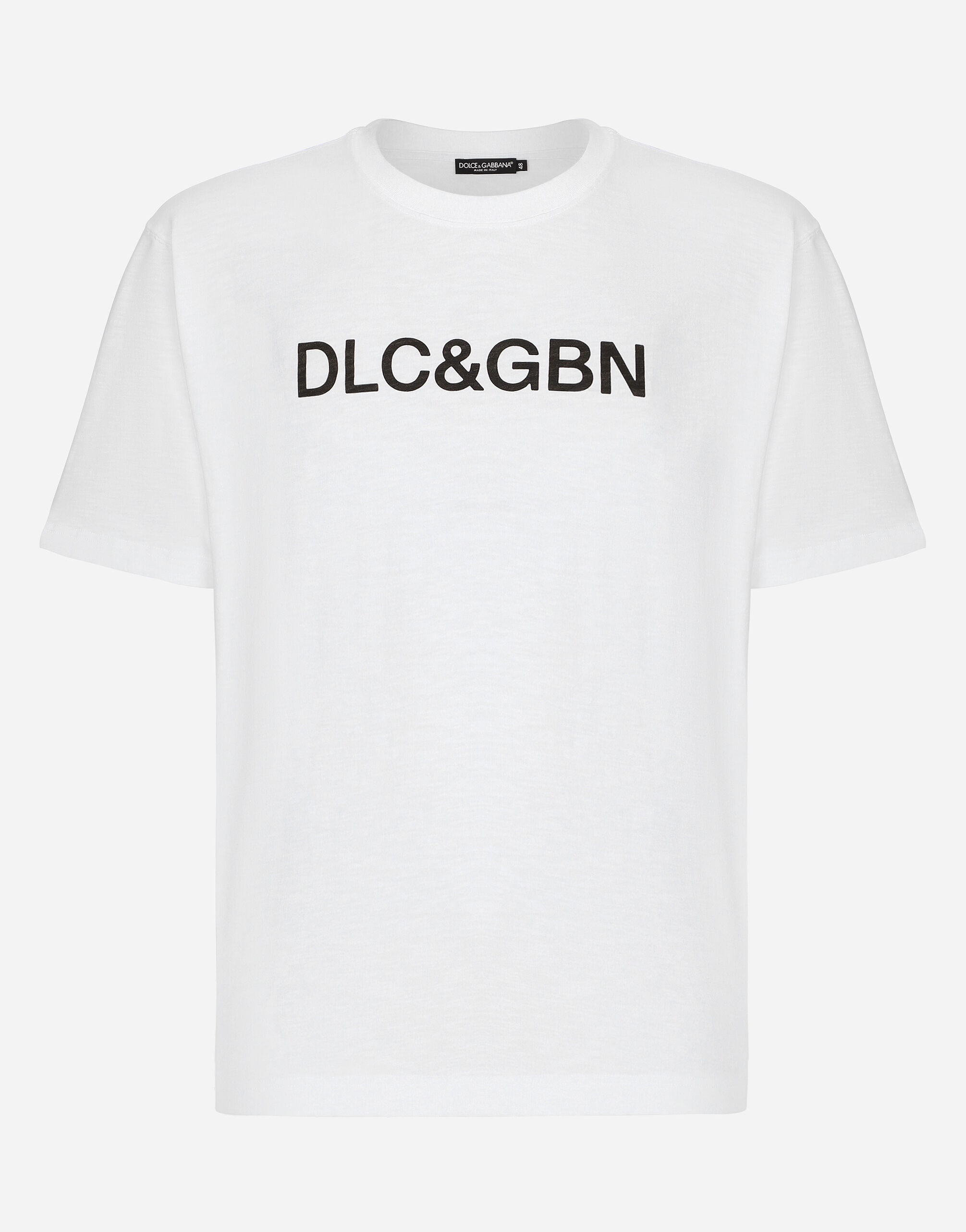 Cotton T-shirt with Dolce&Gabbana logo - 1