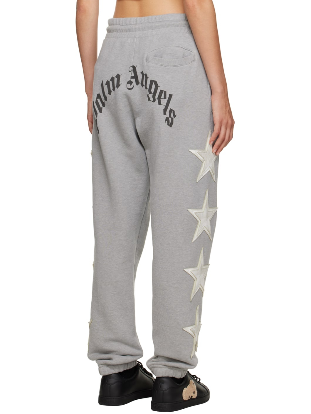 Gray Appliqué Lounge Pants - 3