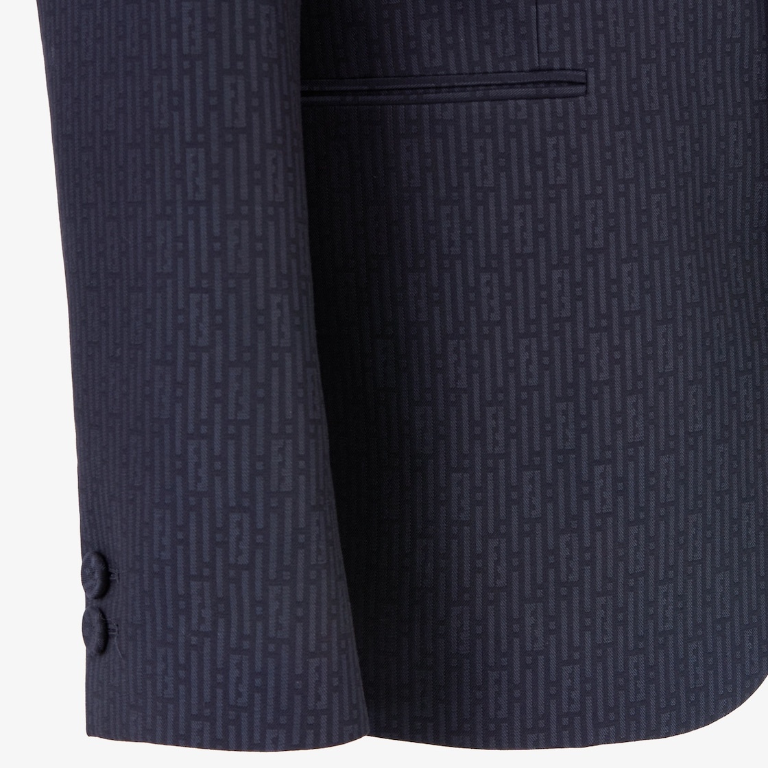FENDI Ff Stripes Jacquard Wool Blazer | italist | REVERSIBLE