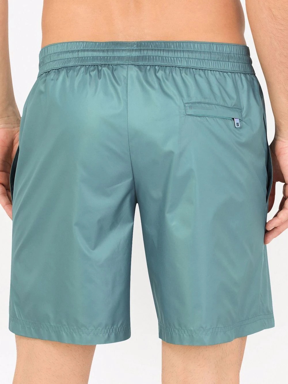 laminated logo-patch swim shorts - 3