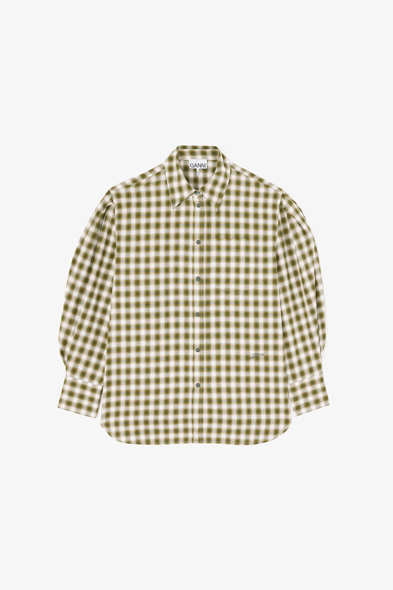SHIRT IN LIGHT CHECK FLANNEL - 1