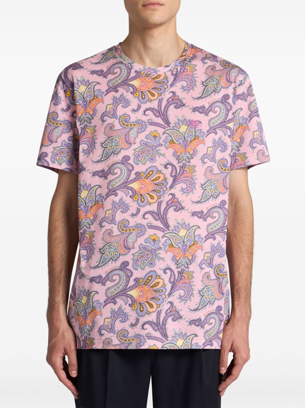 paisley-print T-shirt - 2