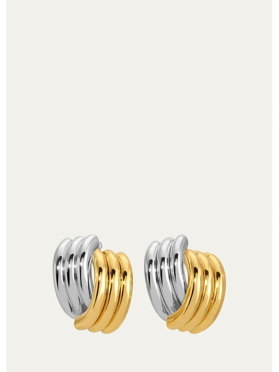 Clove Earrings, Mixed Metal - 1