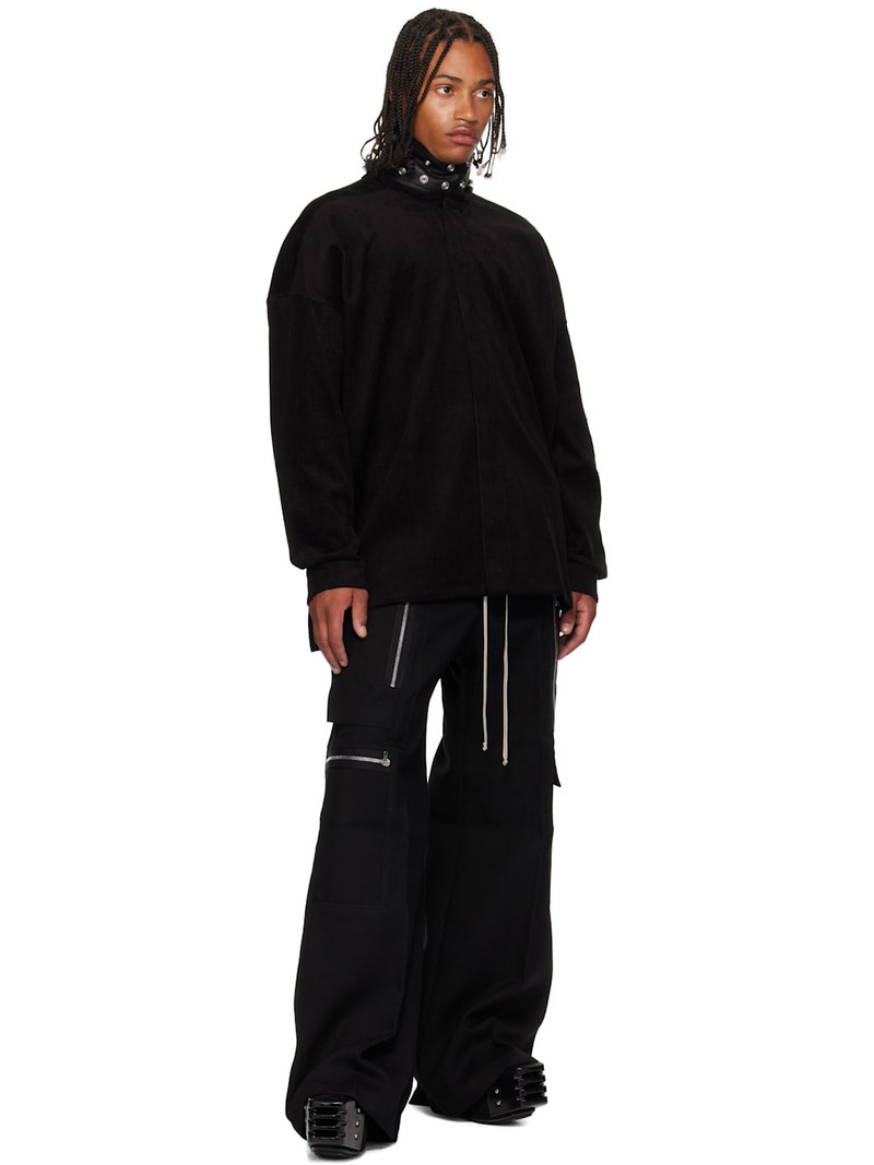 Rick Owens Black Concordians Jumbo Faun Shirt outlook