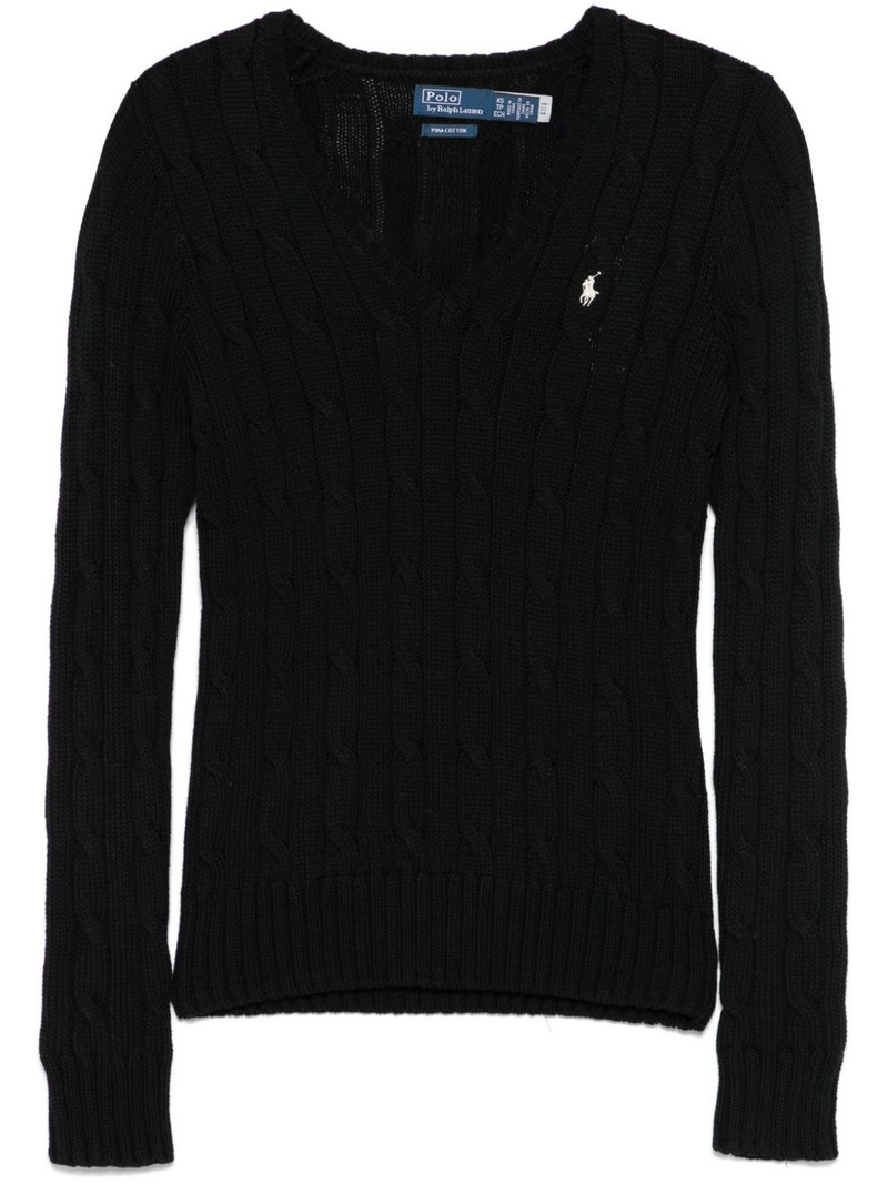 cable-knit cotton sweater 1
