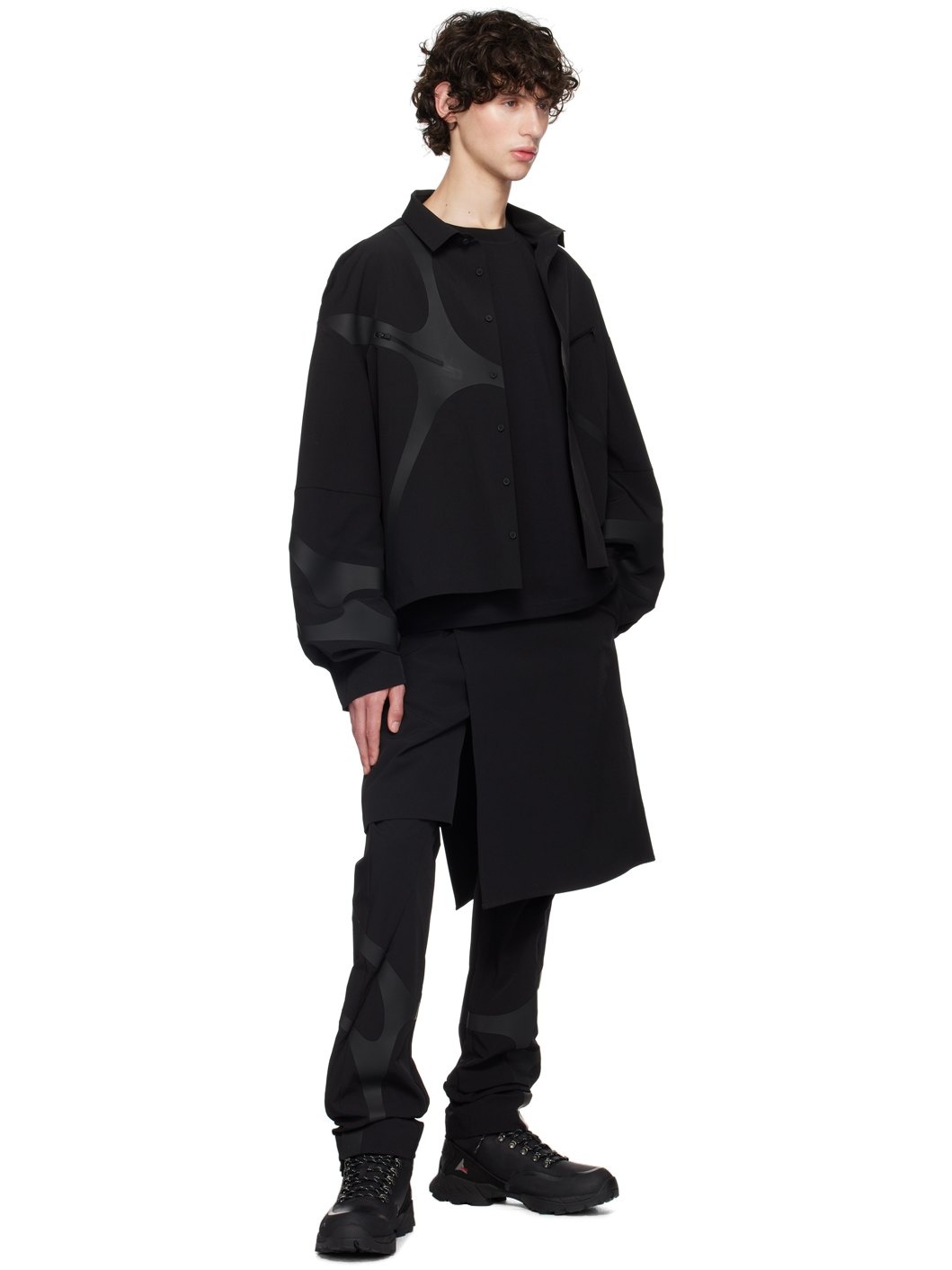 Black Layered Trousers - 5