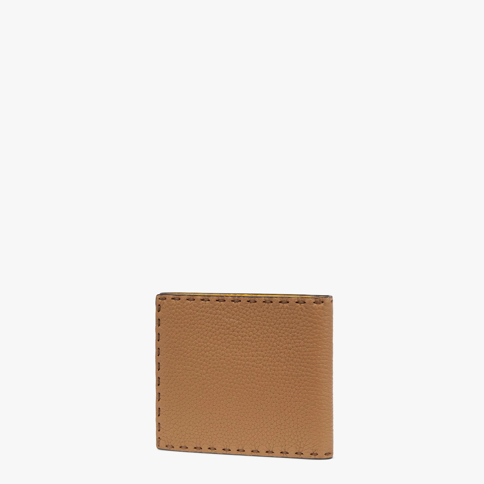 Beige leather bi-fold wallet - 2
