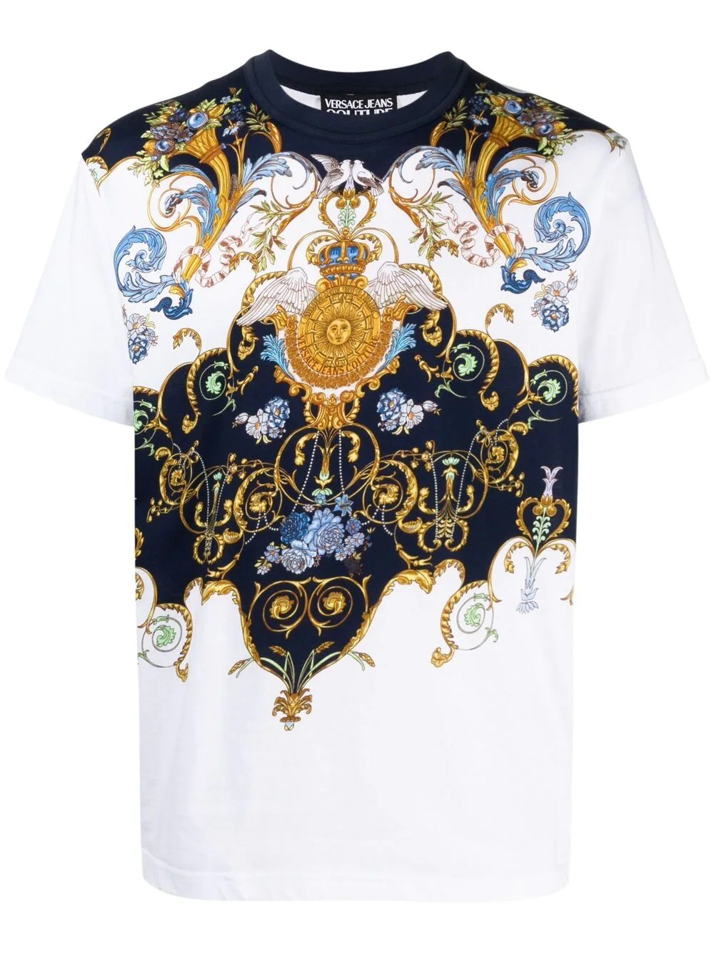 baroque print T-shirt - 1