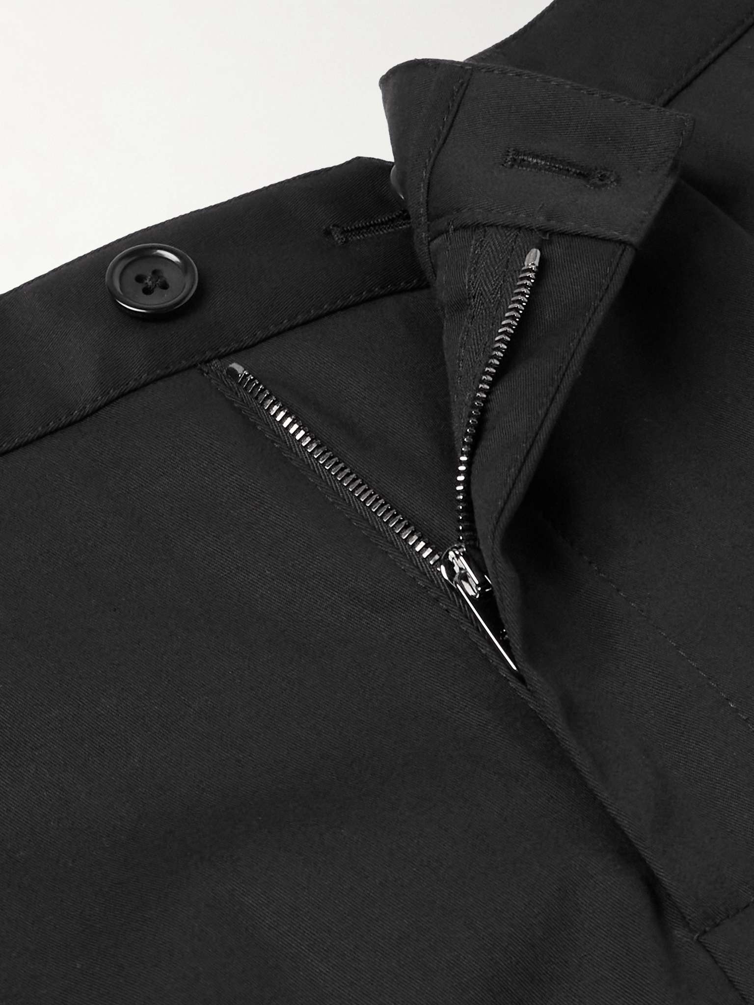 Straight-Leg Stretch-Cotton Gabardine Shorts - 6