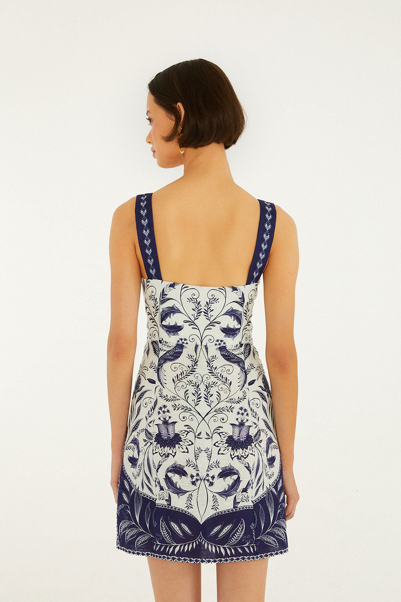 Off-White Nina Euroflax Premium Linen Mini Dress 3