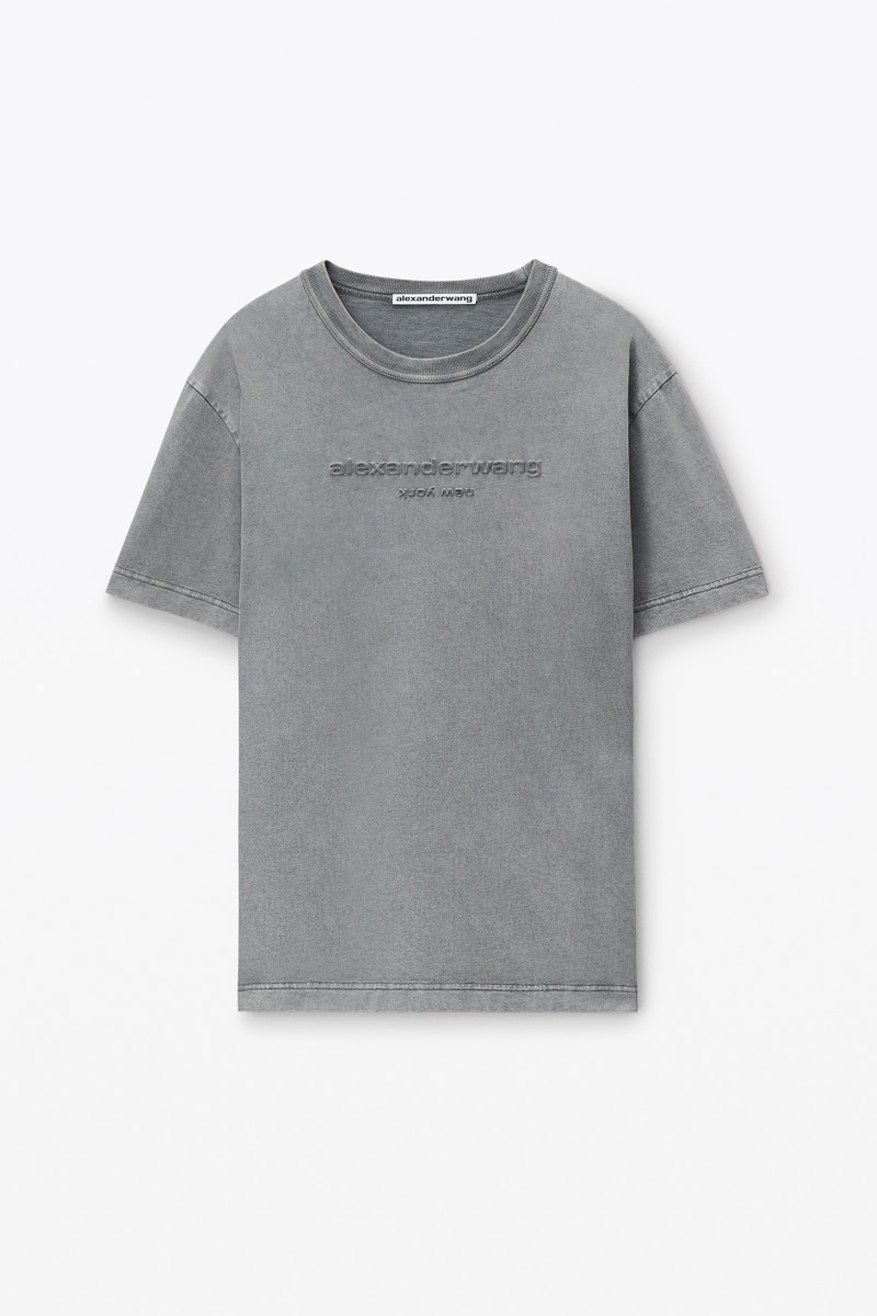 Acid Wash Tee in Cotton Jersey 1