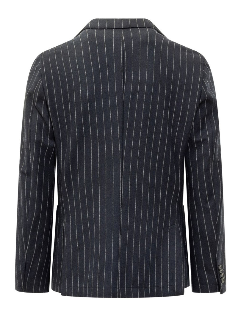 BOSS flannel striped blazer outlook