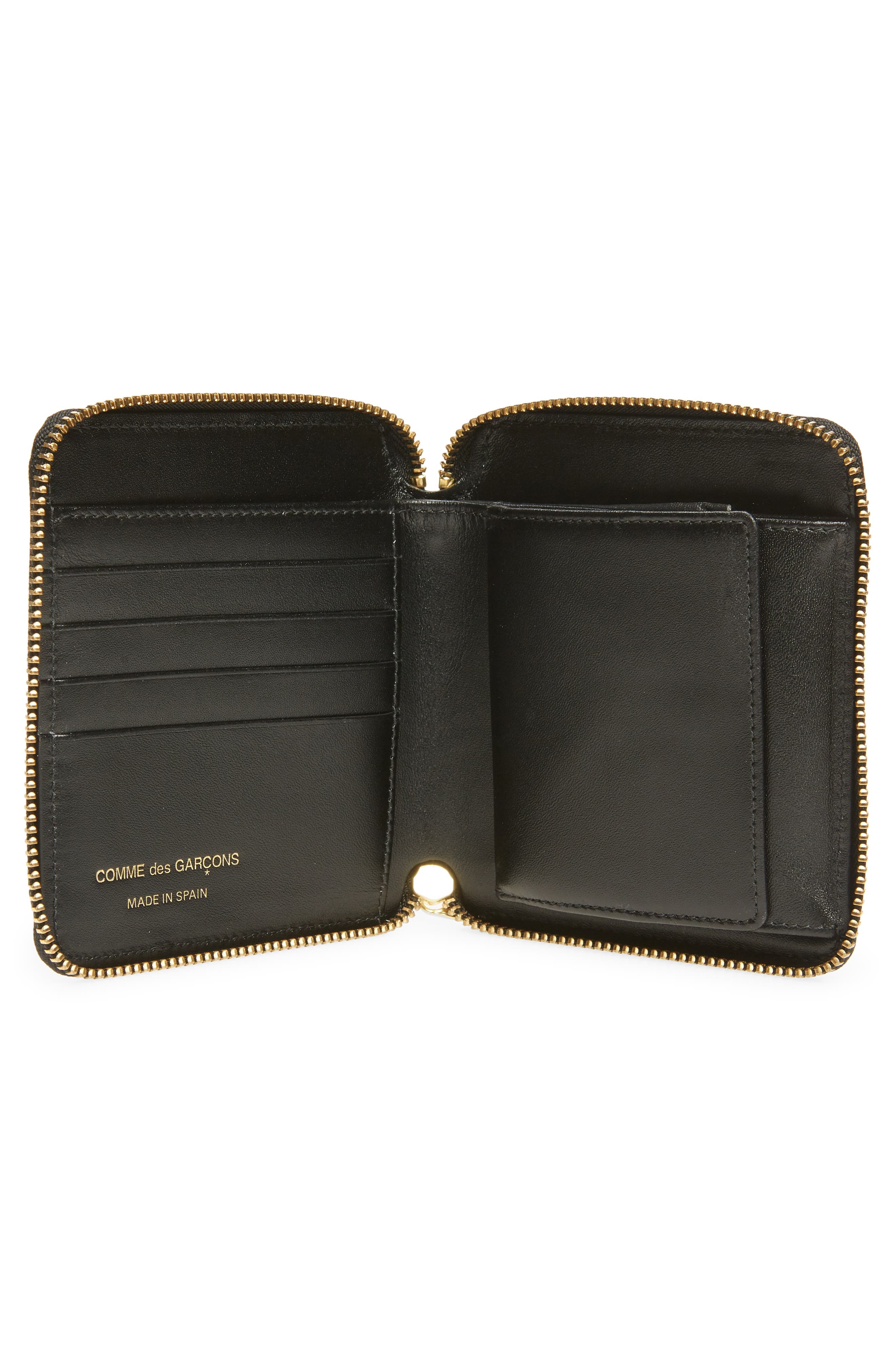 Comme des Garçons Wallets Dot Print Leather Wallet in Black at Nordstrom - 2