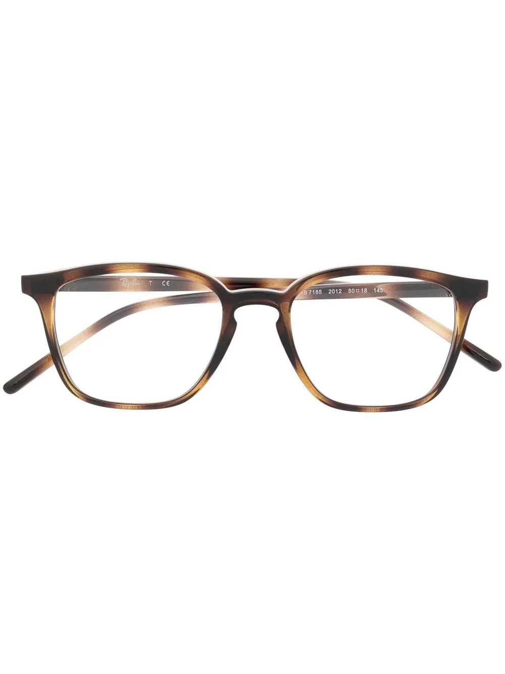 tortoiseshell square-frame glasses - 1