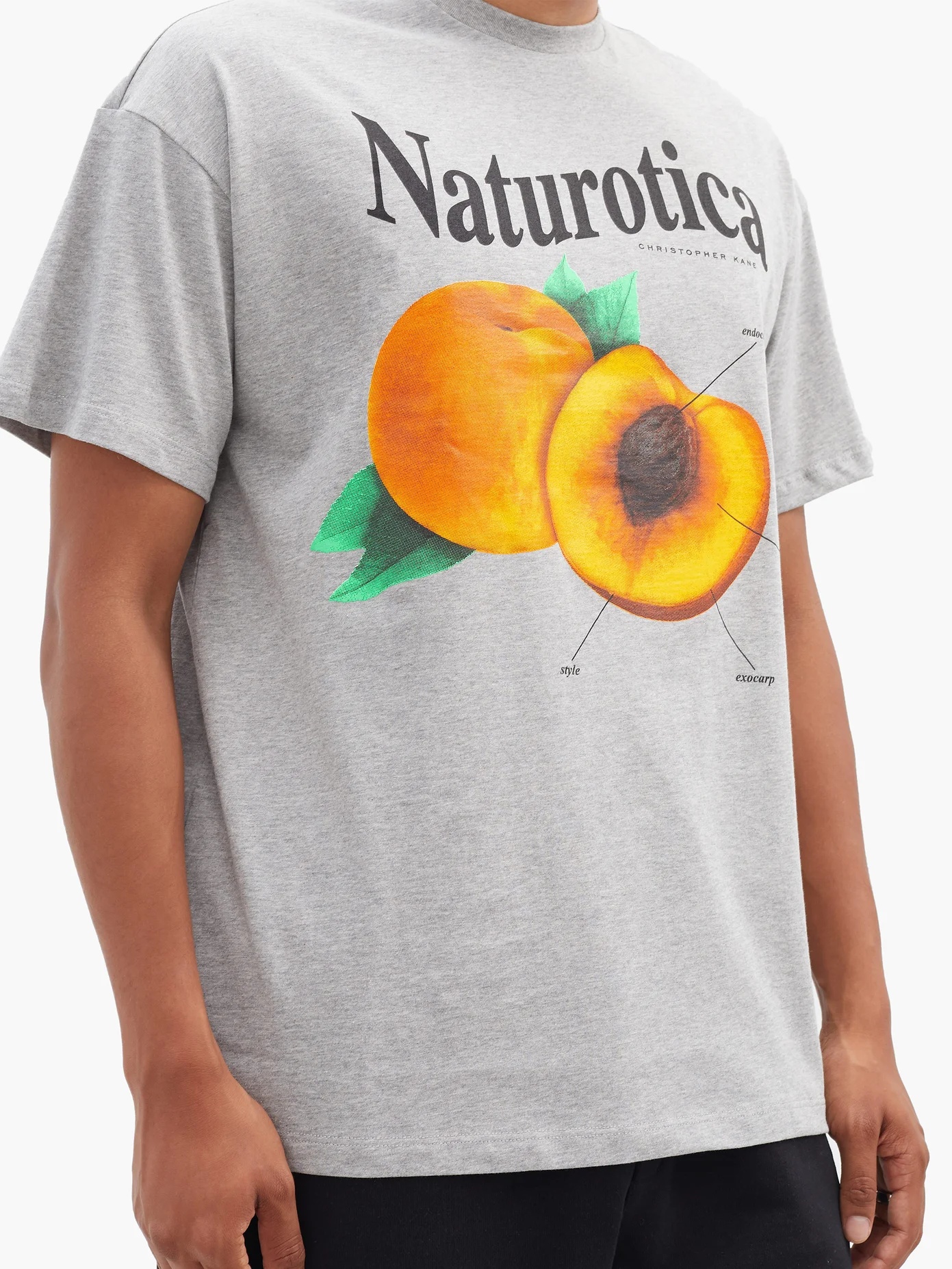 Naturotica peach-print cotton-jersey T-shirt - 3