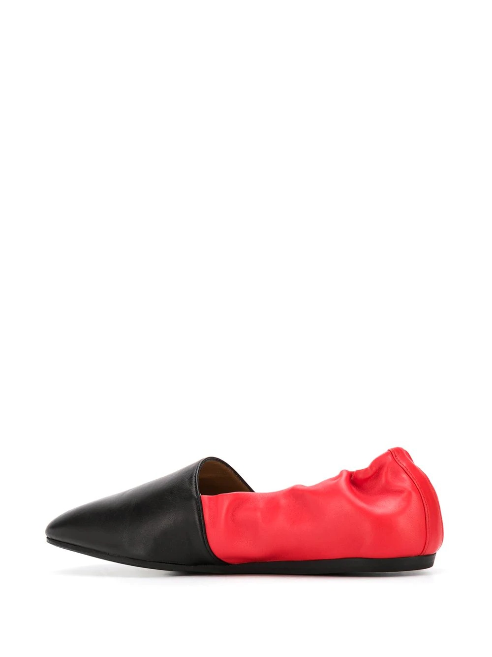 colour-block ballerina shoe - 3