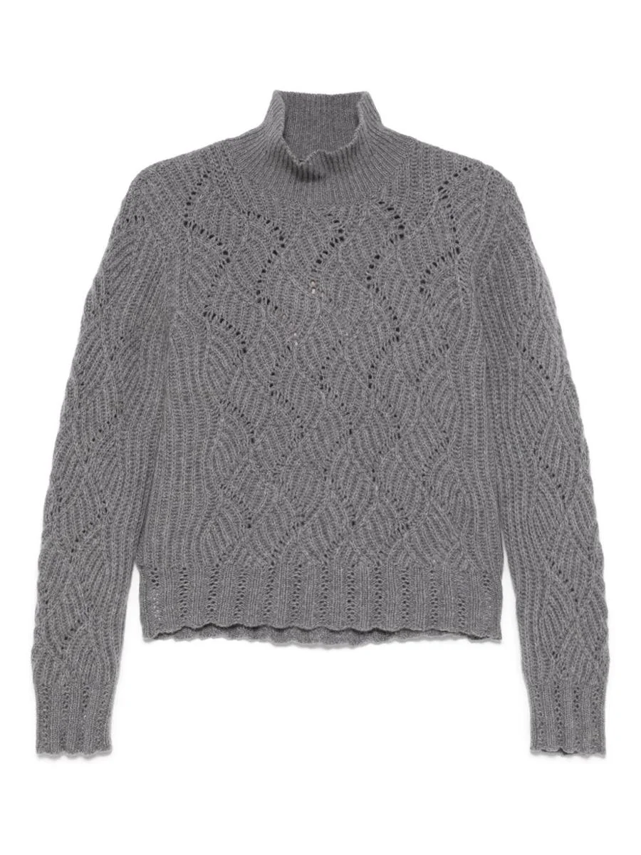 Etro Grey Cashmere Sweater - 1