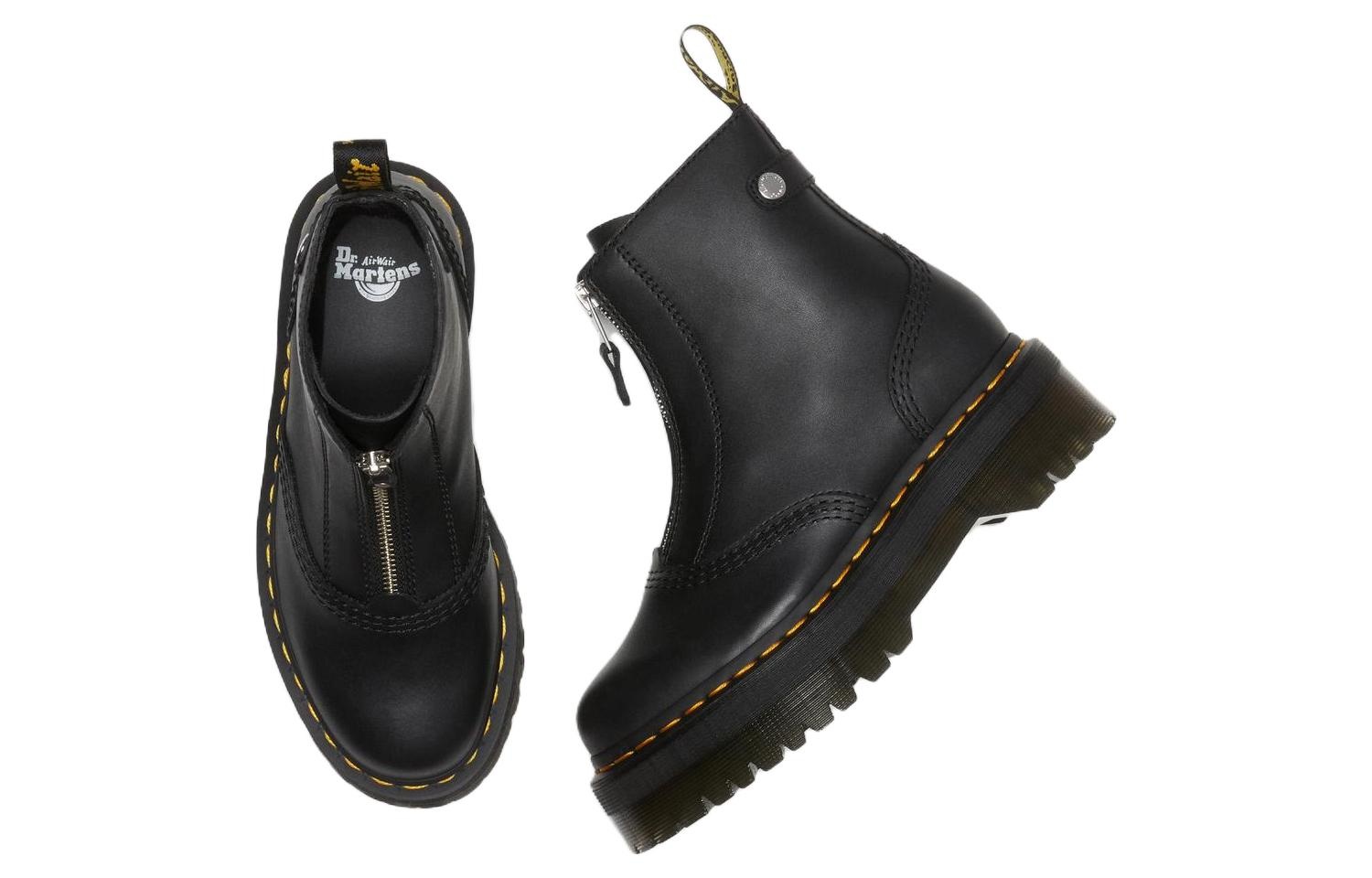 (WMNS) Dr. Martens Jetta Platform Boots 'Black' 27656001 - 5