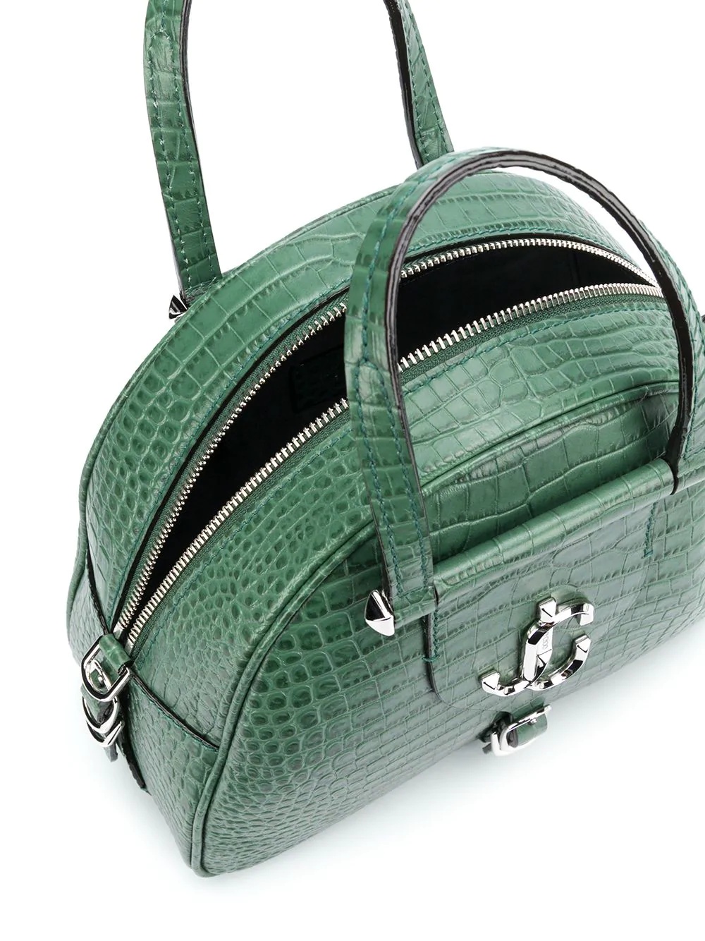 small Varenne Bowling crocodile-effect tote bag - 5