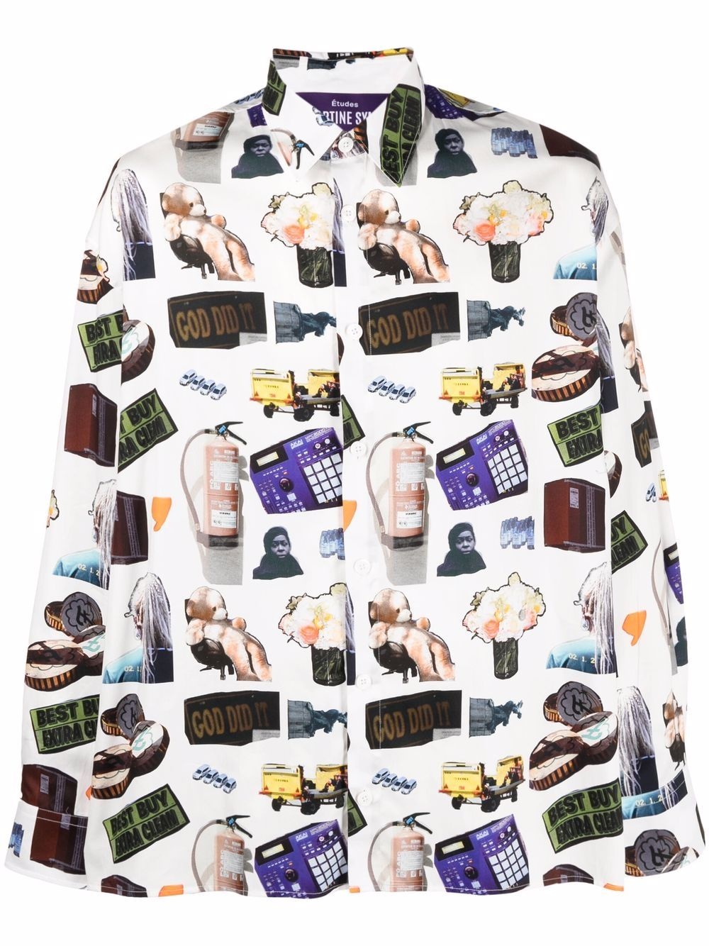 Illusion all over print shirt - 1