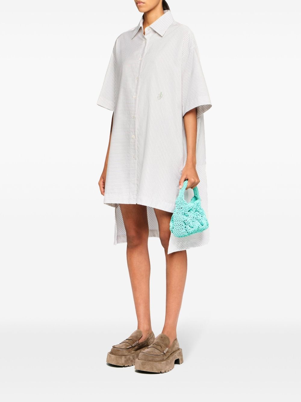 step-hem shirt dress - 2