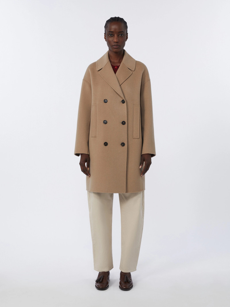 EDEN Wool broadcloth midi coat - BEIGE 3