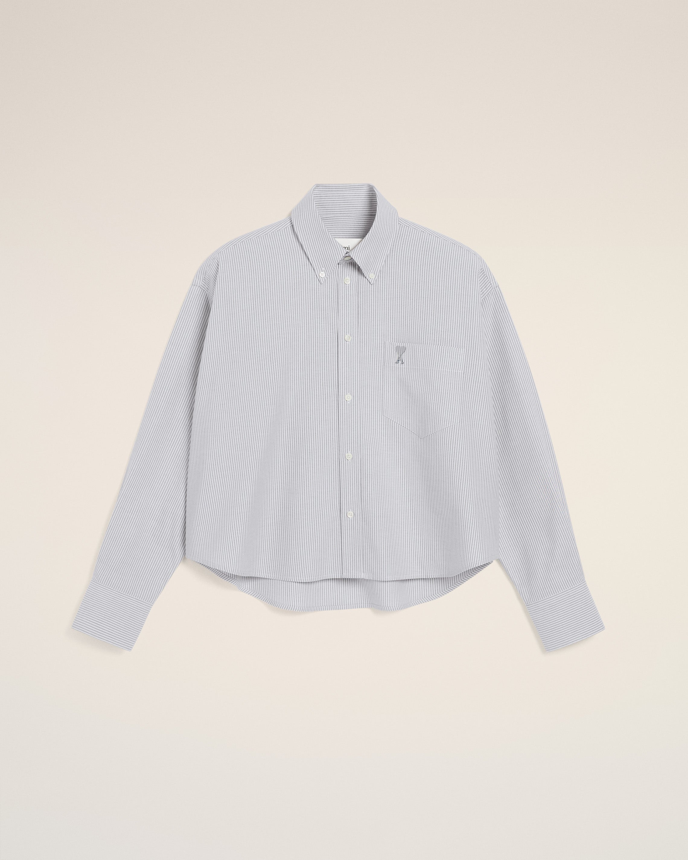 PURPLE COTTON CROPPED OVERSIZED SHIRT - 2