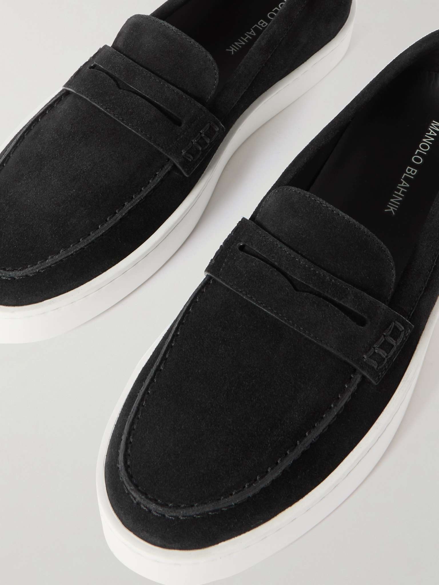 Ellis Suede Penny Loafers - 6