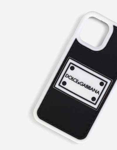 Dolce & Gabbana Rubber iPhone 12 Pro cover with branded plate outlook