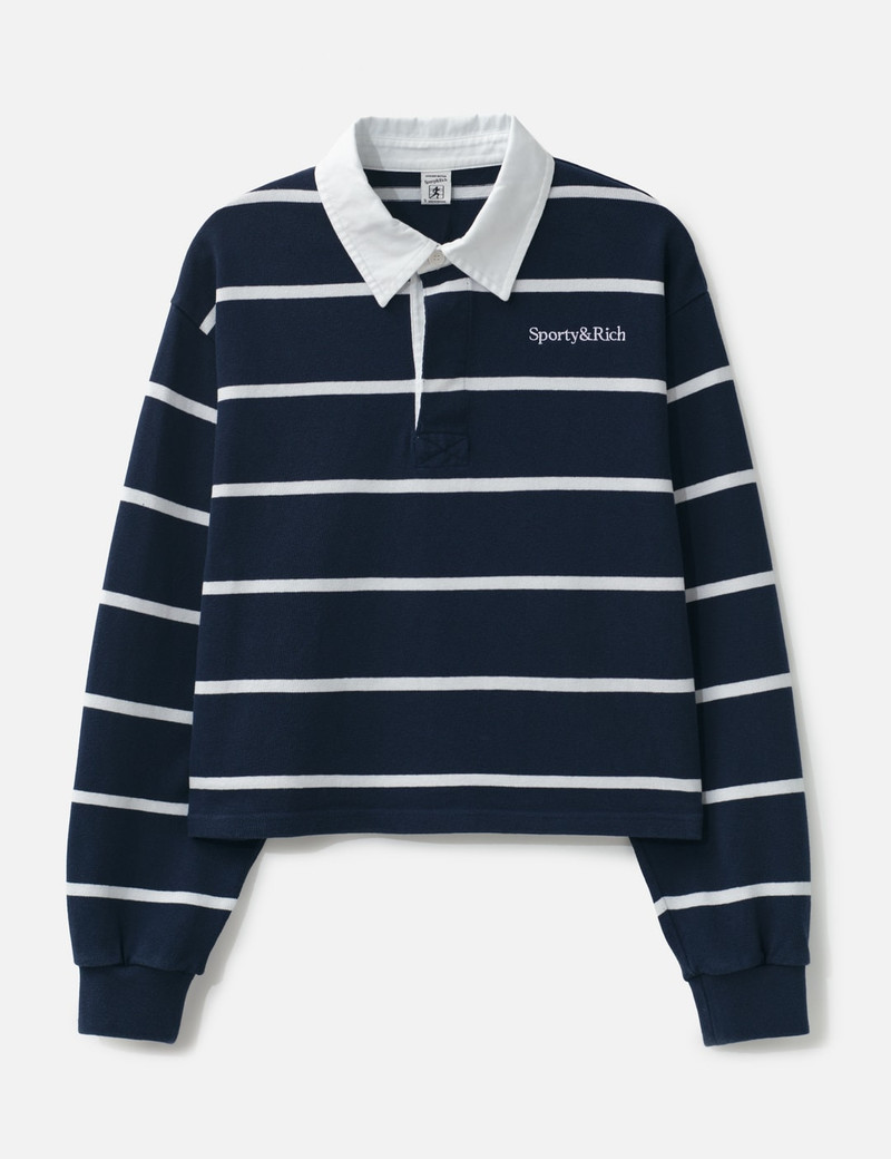 SERIF LOGO RUGBY POLO 1