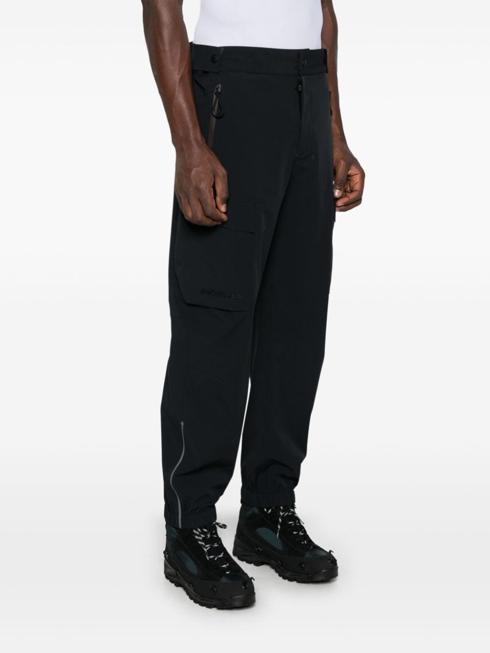 rubberised-logo track pants - 3