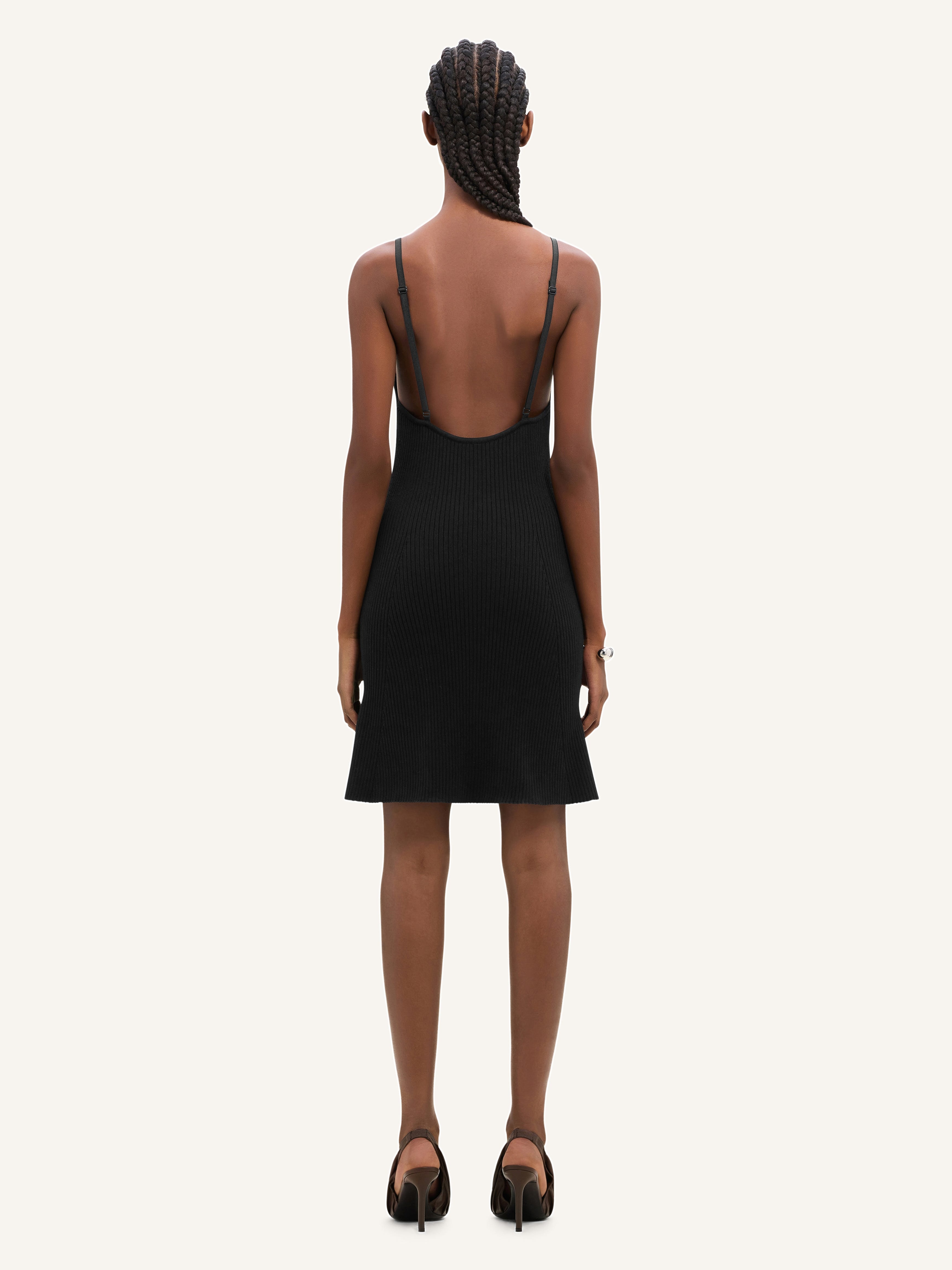RIB KNIT MINI DRESS - 4