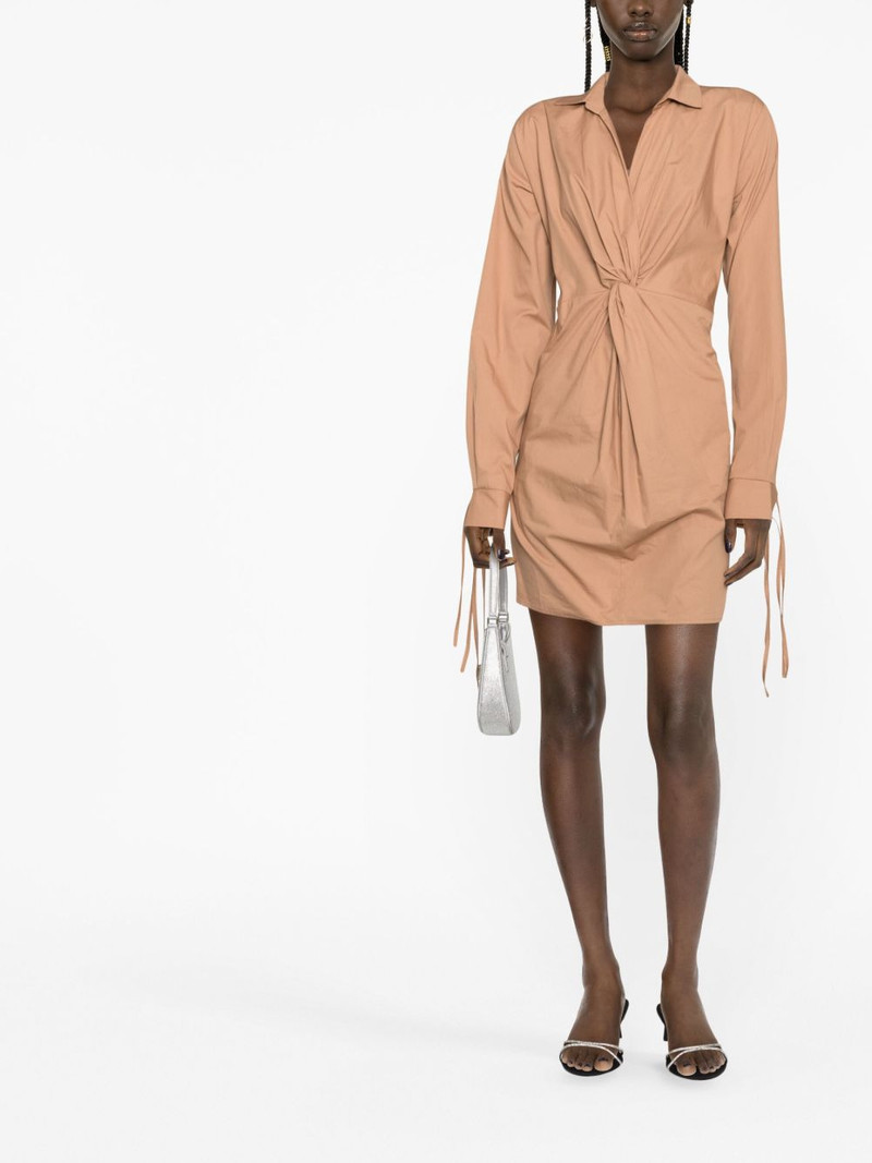 ANDREĀDAMO twist-front shirtdress outlook