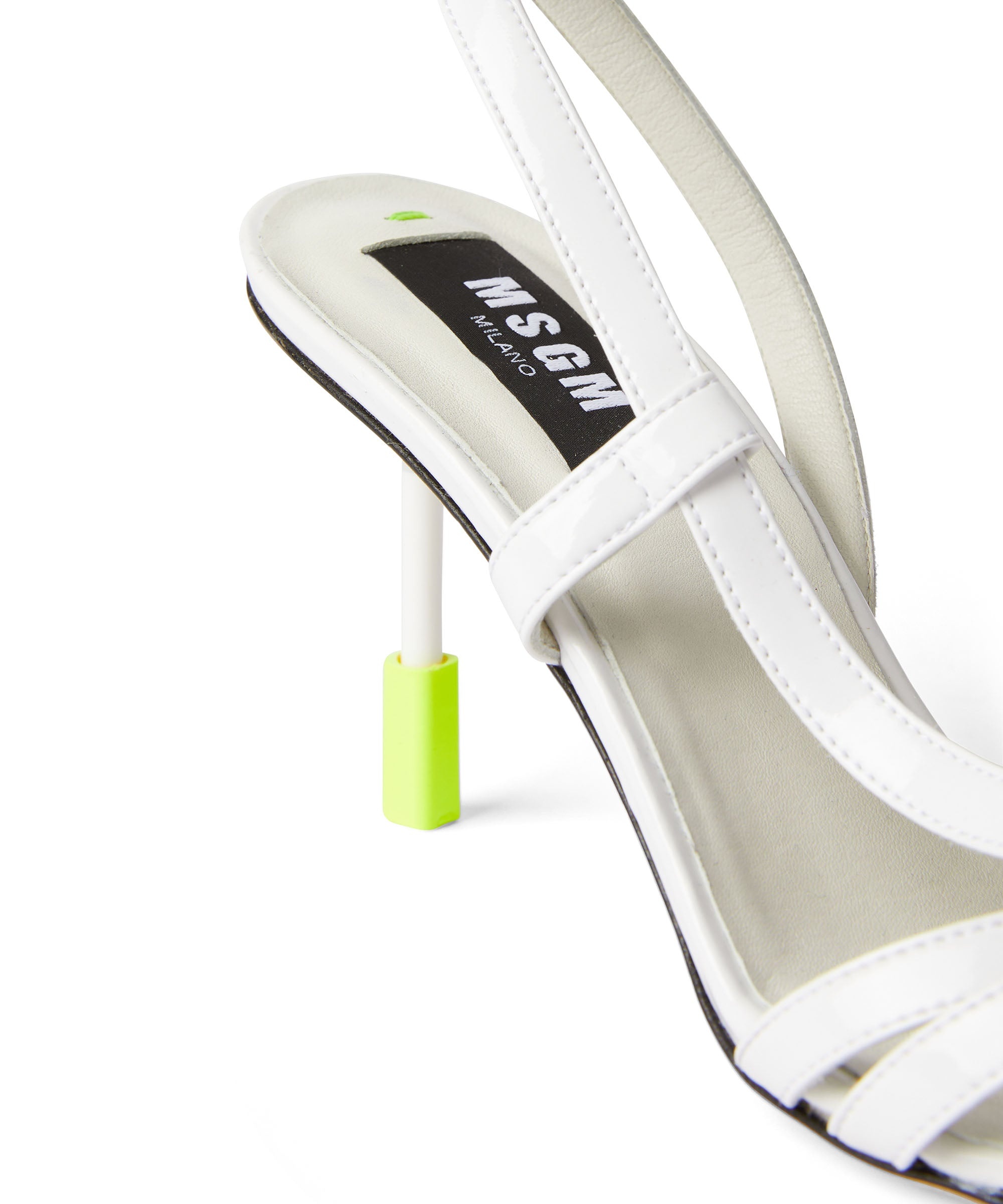 Patent leather slingback pumps - 4