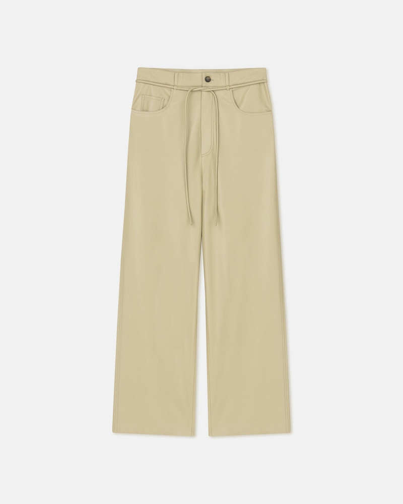 Belted Slip Satin Pants 1