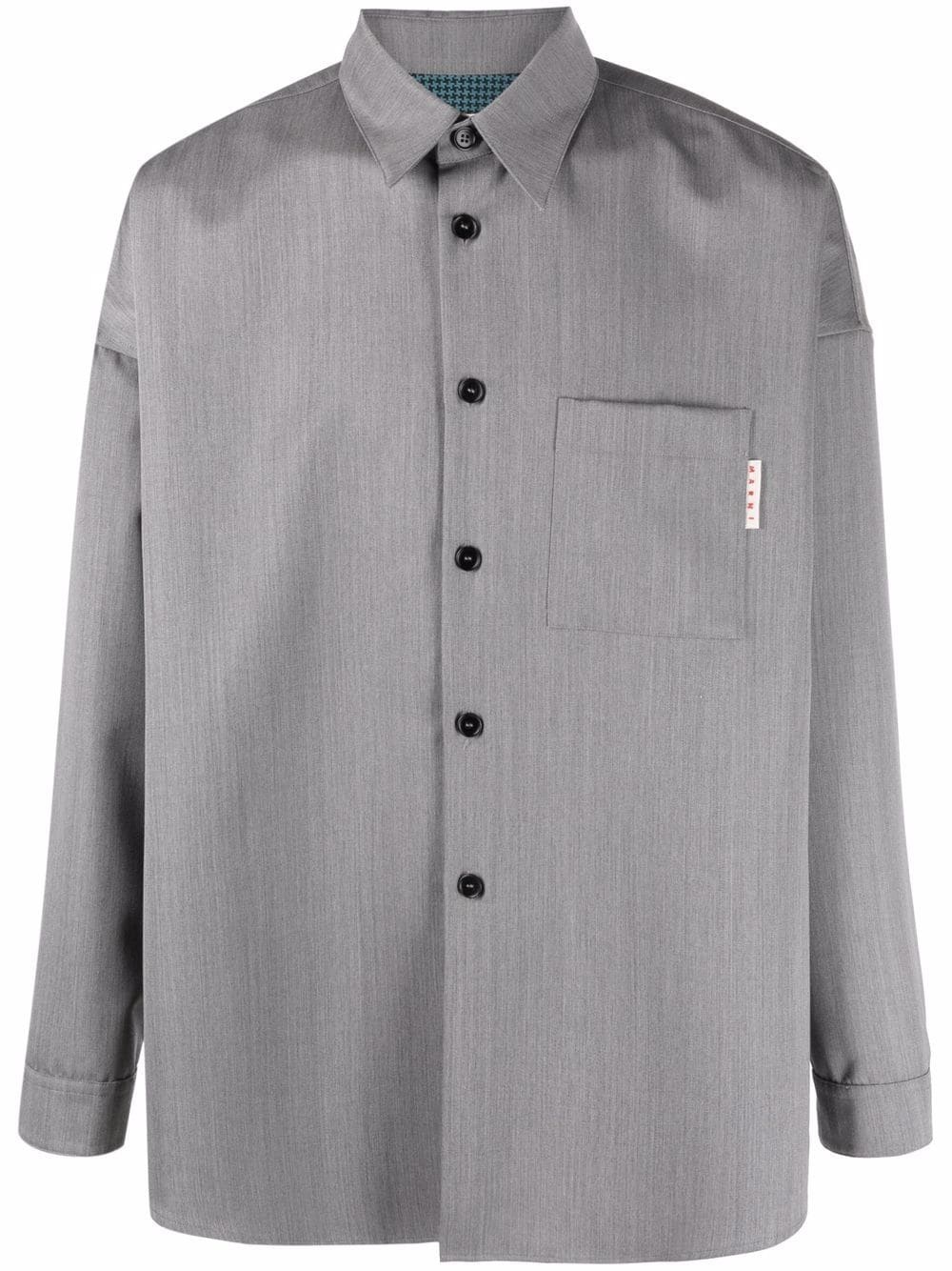 long-sleeve button-up shirt - 1