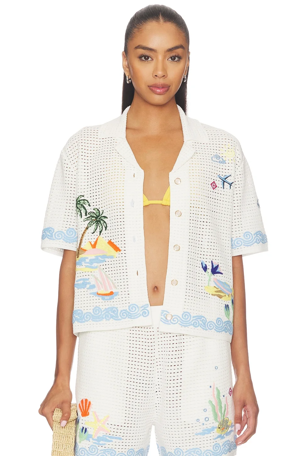 Oasis Crochet Beach Shirt - 1