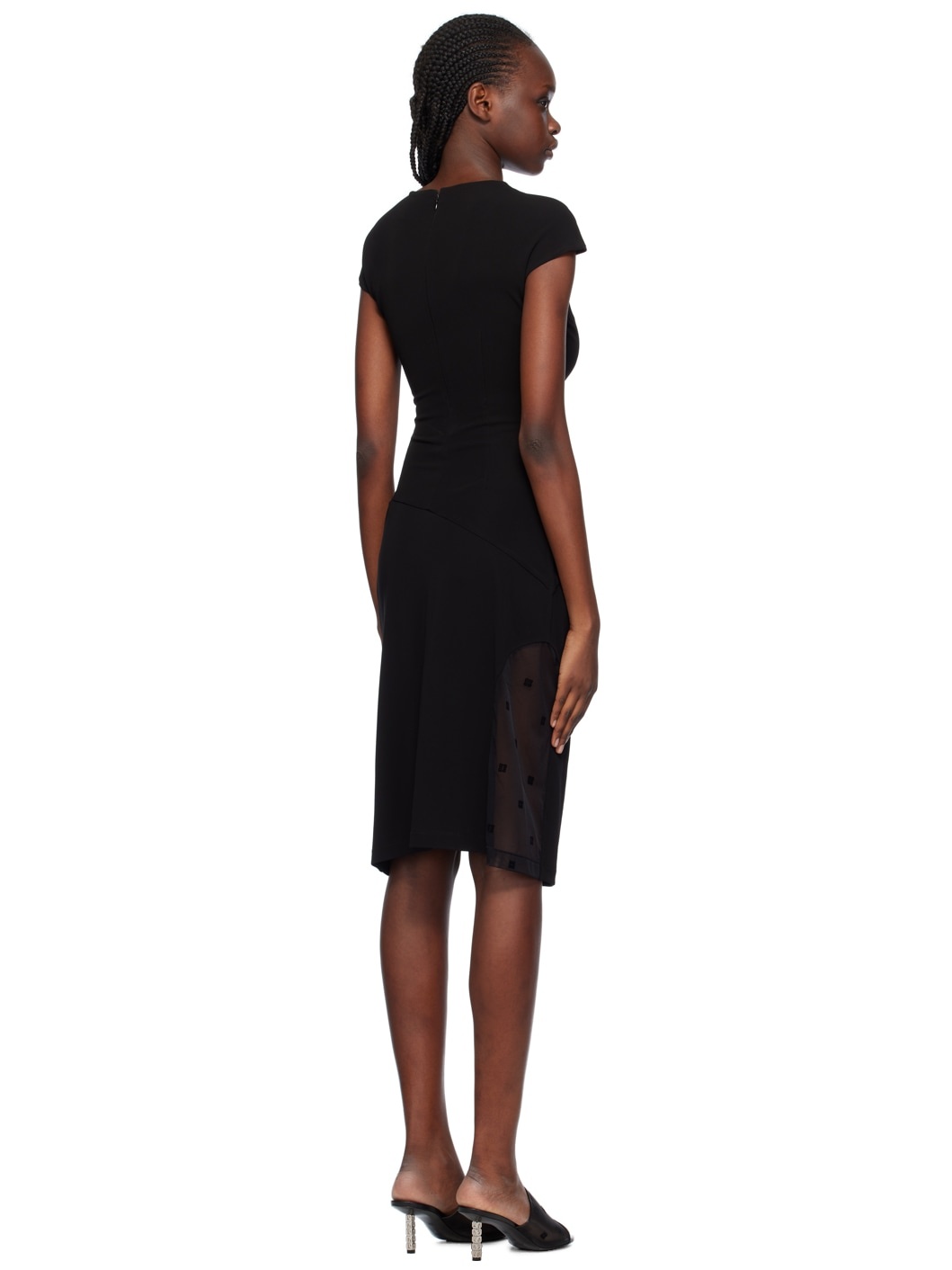Black 4G Midi Dress - 3