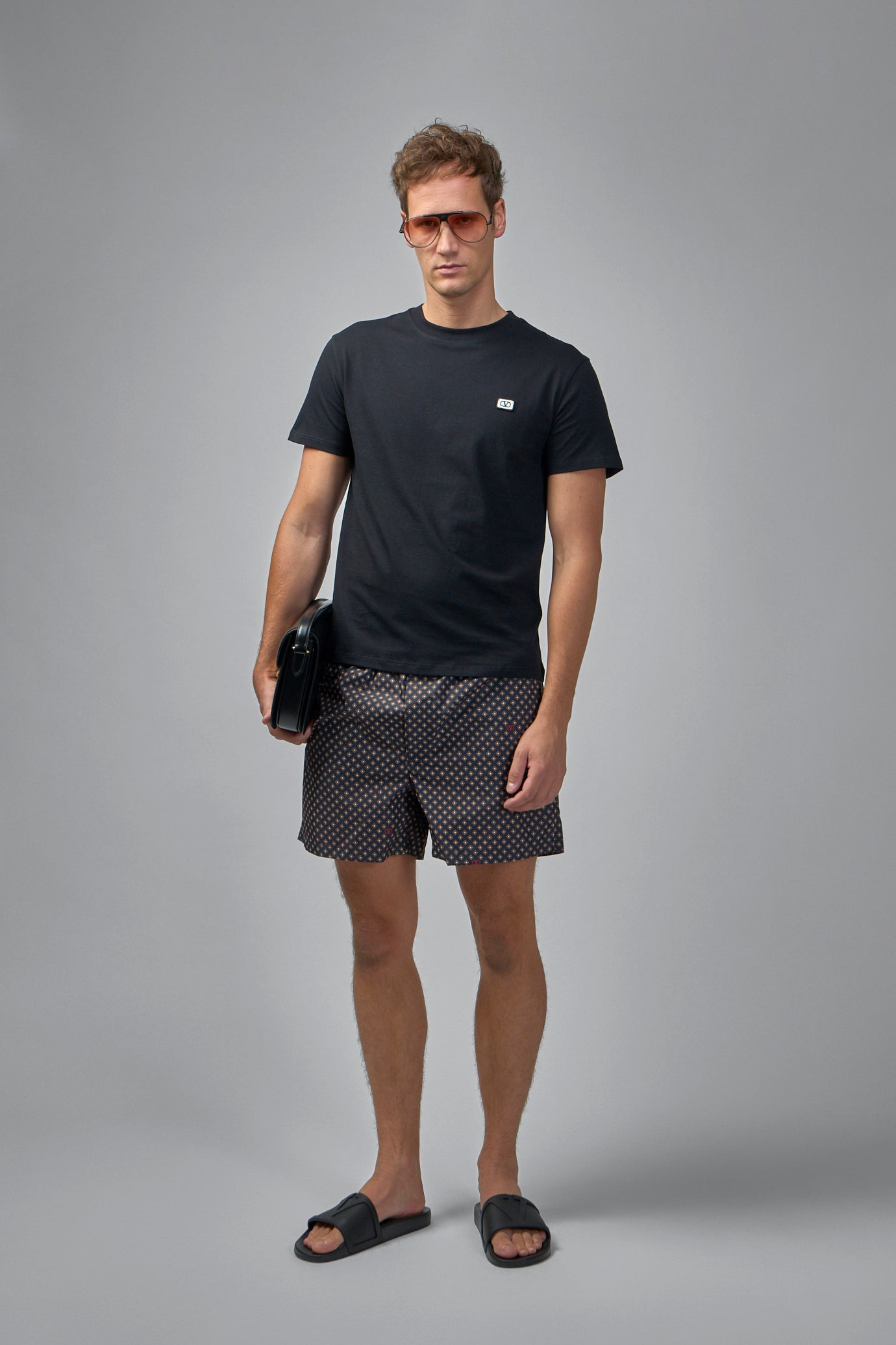 Cotton T-shirt With Vlogo Patch - 2