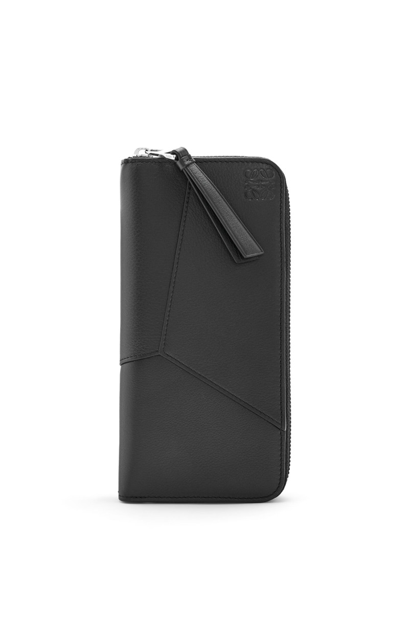 Puzzle Edge zipped open wallet in classic calfskin 1