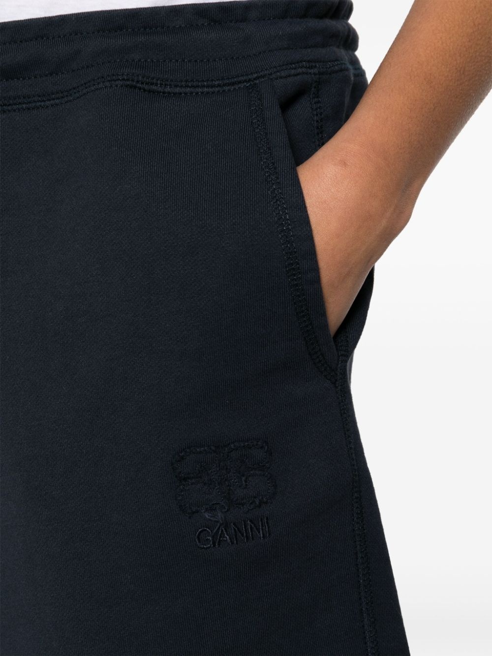 logo-embroidered track shorts - 5