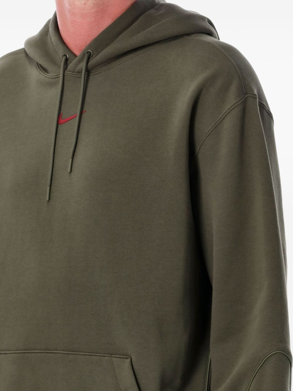 embroidered-logo hoodie - 3