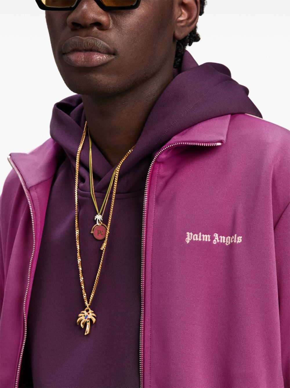 logo-print track jacket - 6