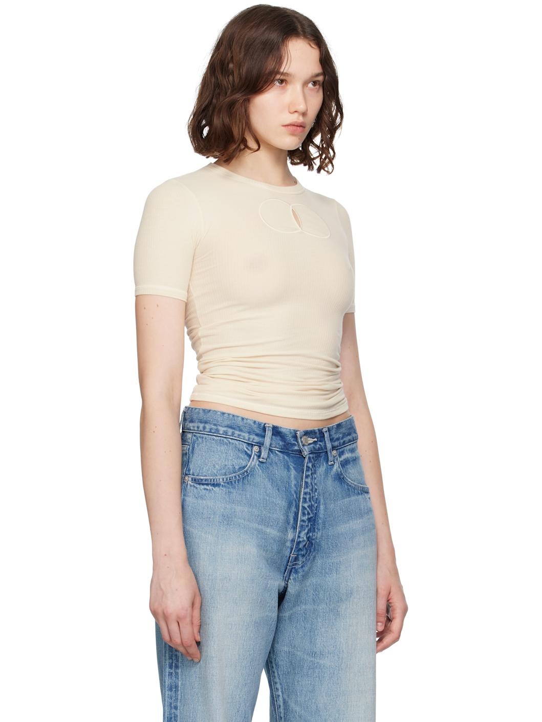 Beige Chain T-shirt - 2