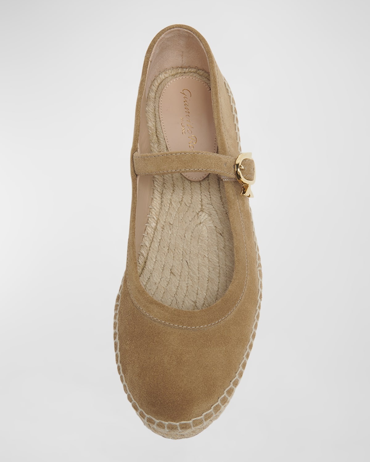 Suede Mary Jane Ballerina Espadrilles - 4