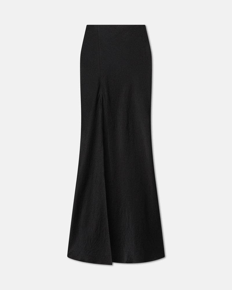 Crinkled-Satin Maxi Skirt 1