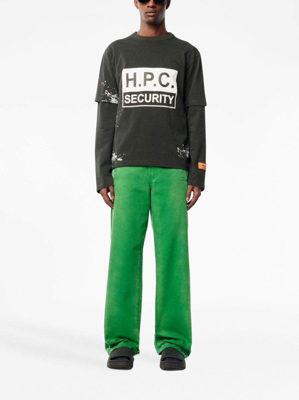 Security logo-print cotton T-shirt - 2