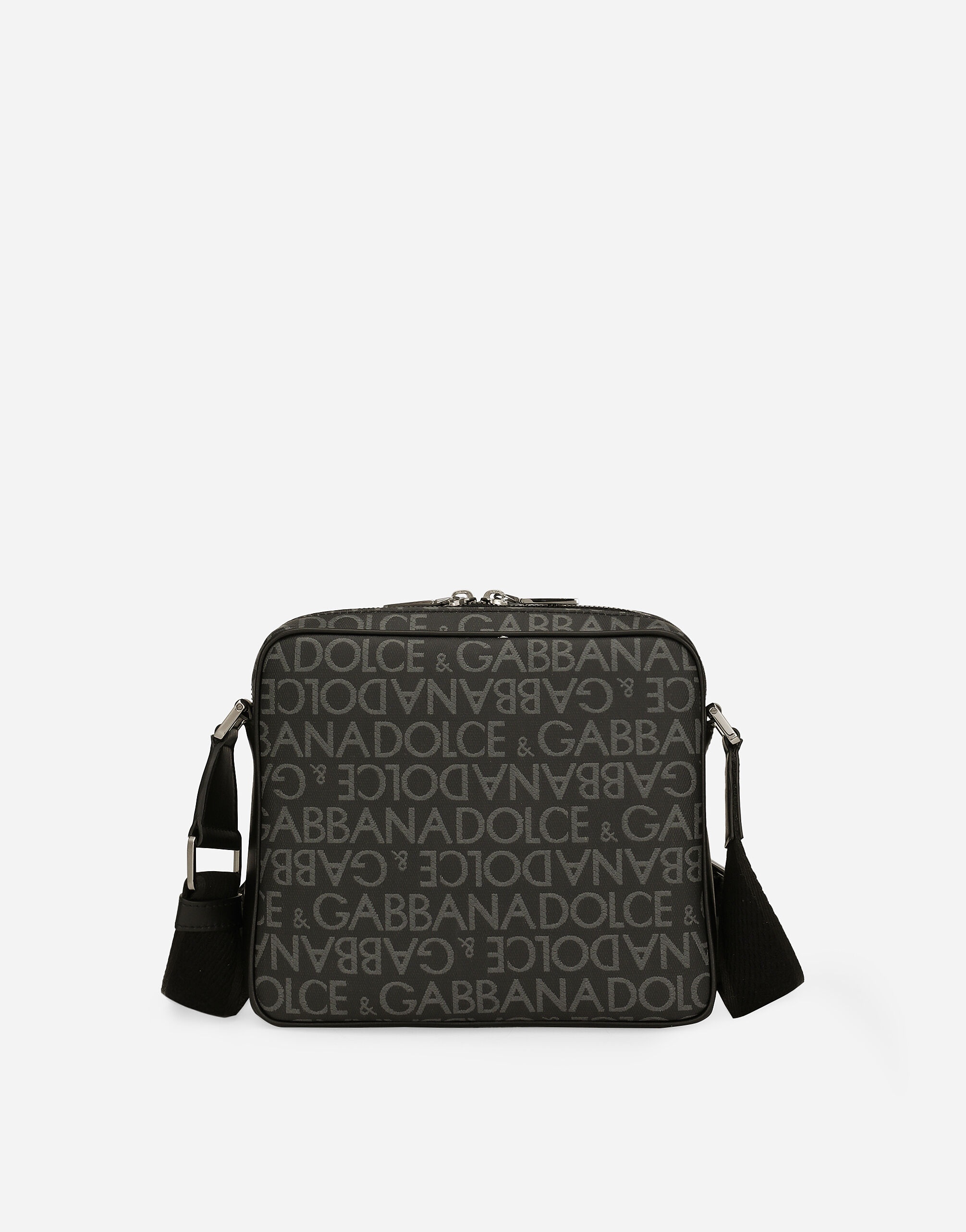 Coated jacquard crossbody bag - 4