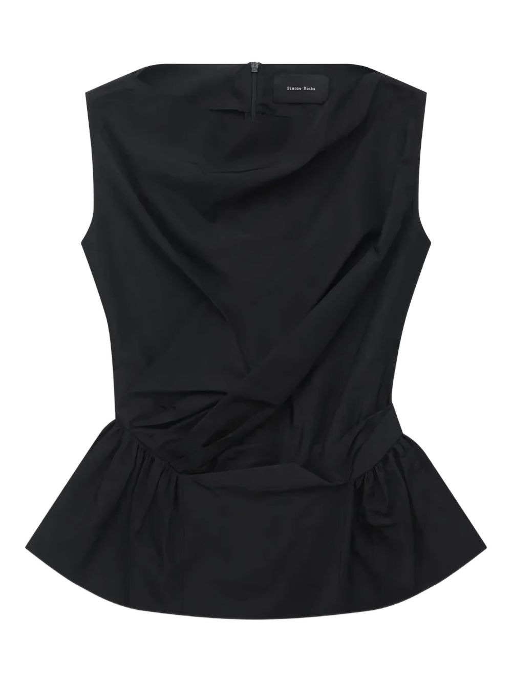 draped-hem top - 1